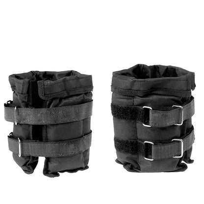 Powertrain Sports Pair 1kg Adjustable Ankle Weights Gym Equipment Wrist Fitness Yoga - ShopFrenzy