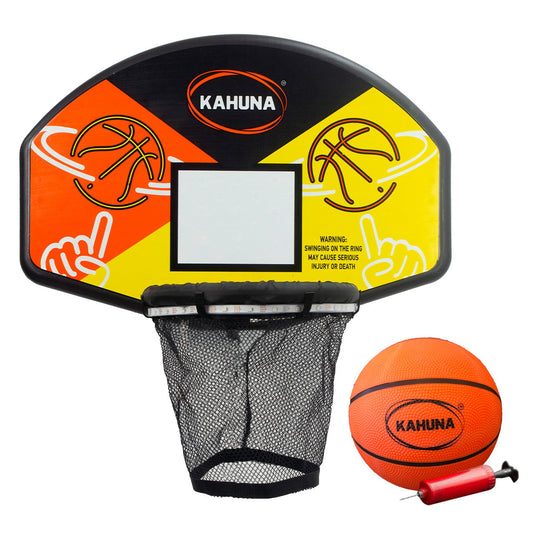 Kahuna Trampoline Led Basketball Hoop Set With Light-up Ball - ShopFrenzy