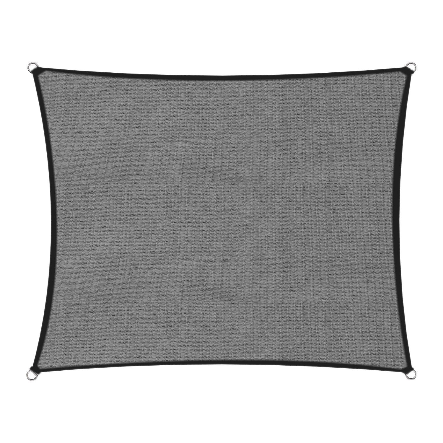 Wallaroo Outdoor Sun Shade Sail Canopy Grey Square 3.6 x 3.6M - ShopFrenzy