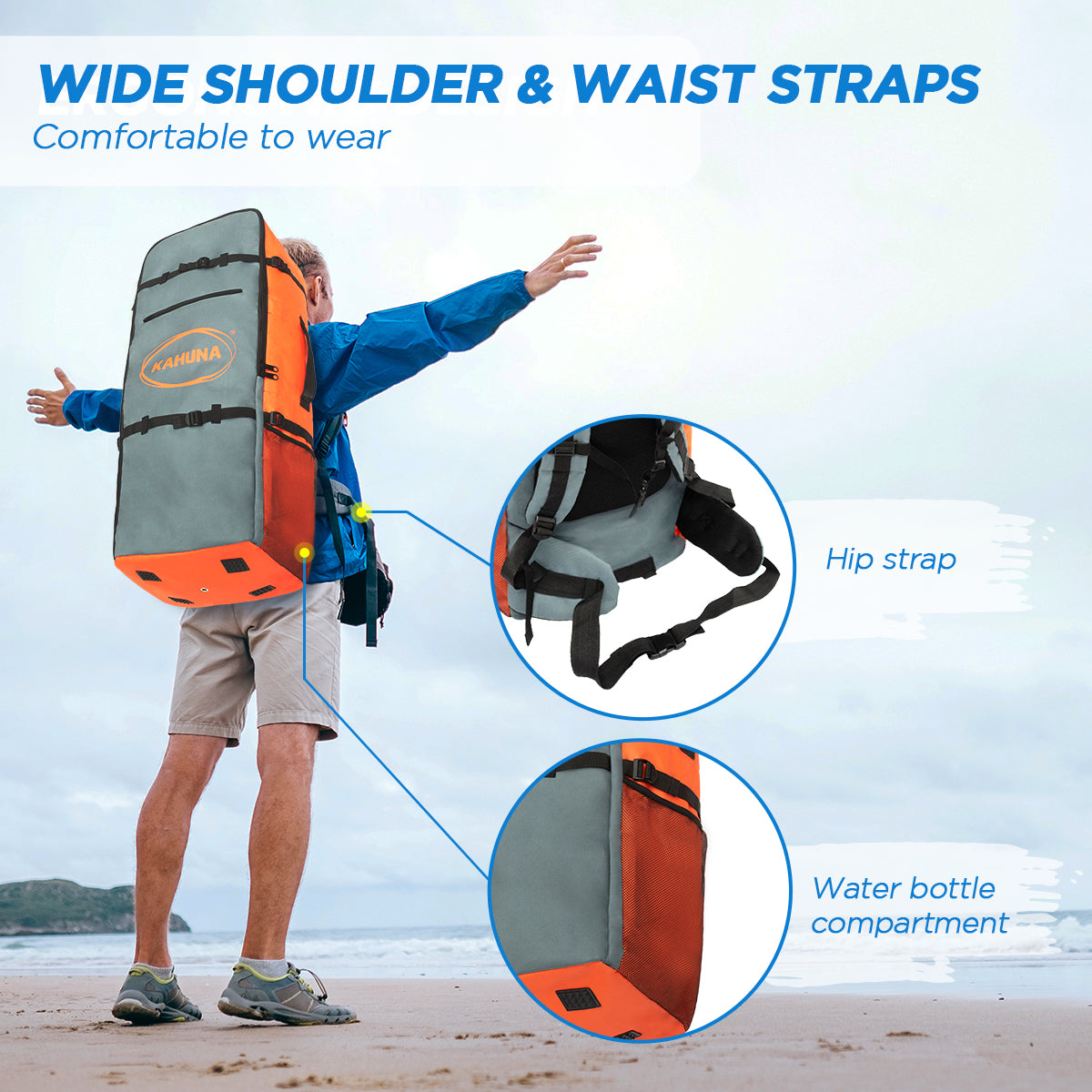 Kahuna Hana Travel Bag for Inflatable Stand Up Paddle iSUP Boards - ShopFrenzy