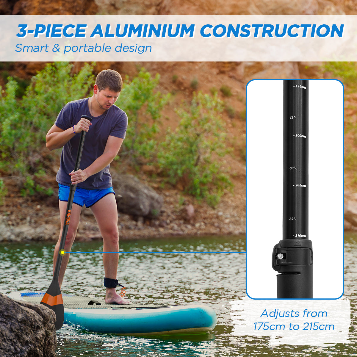 Kahuna Hana Adjustable Paddle for Stand Up Paddle Boards - ShopFrenzy