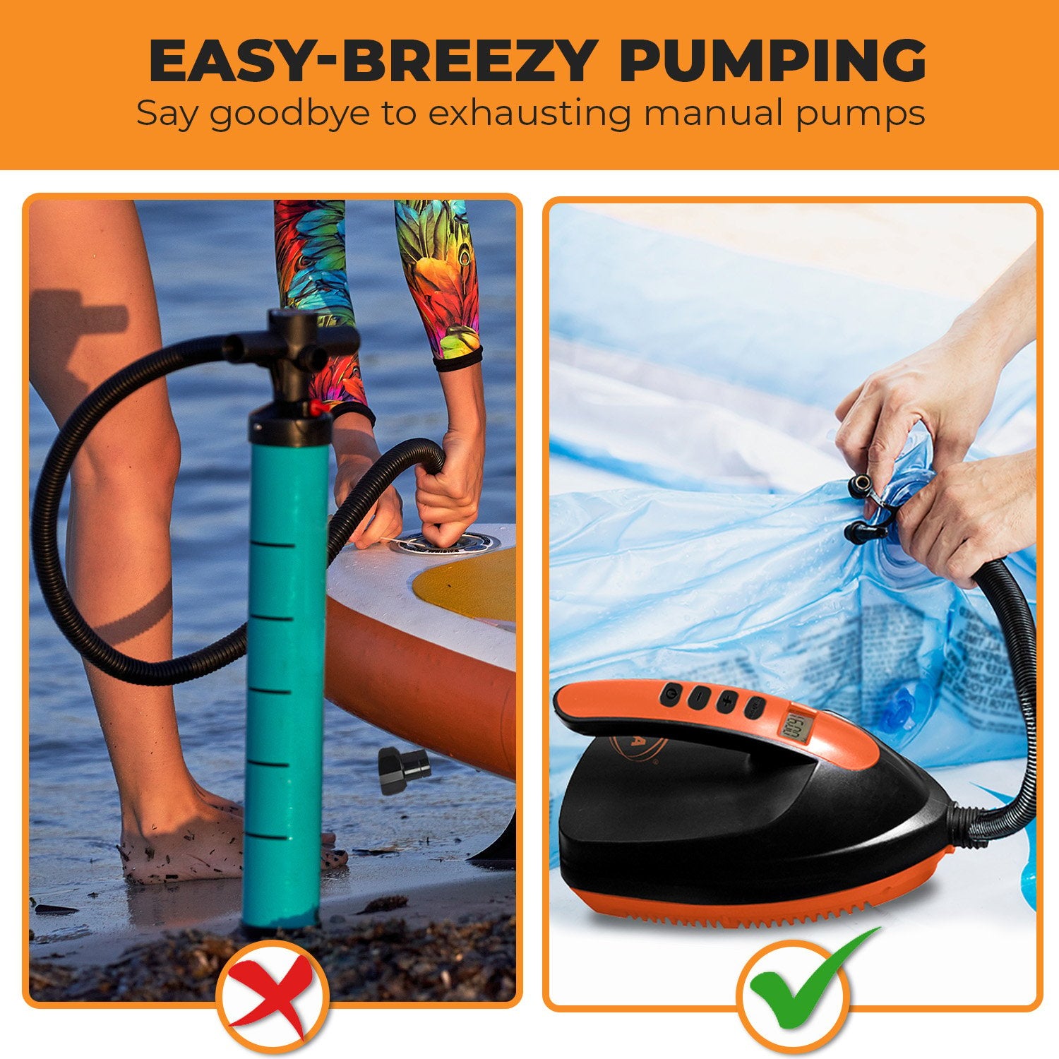 Kahuna Portable Electric Air Pump 12V for Inflatable Paddle Boards - ShopFrenzy