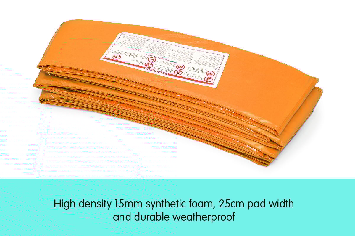 Kahuna 12ft Trampoline Replacement Pad Round - Orange - ShopFrenzy