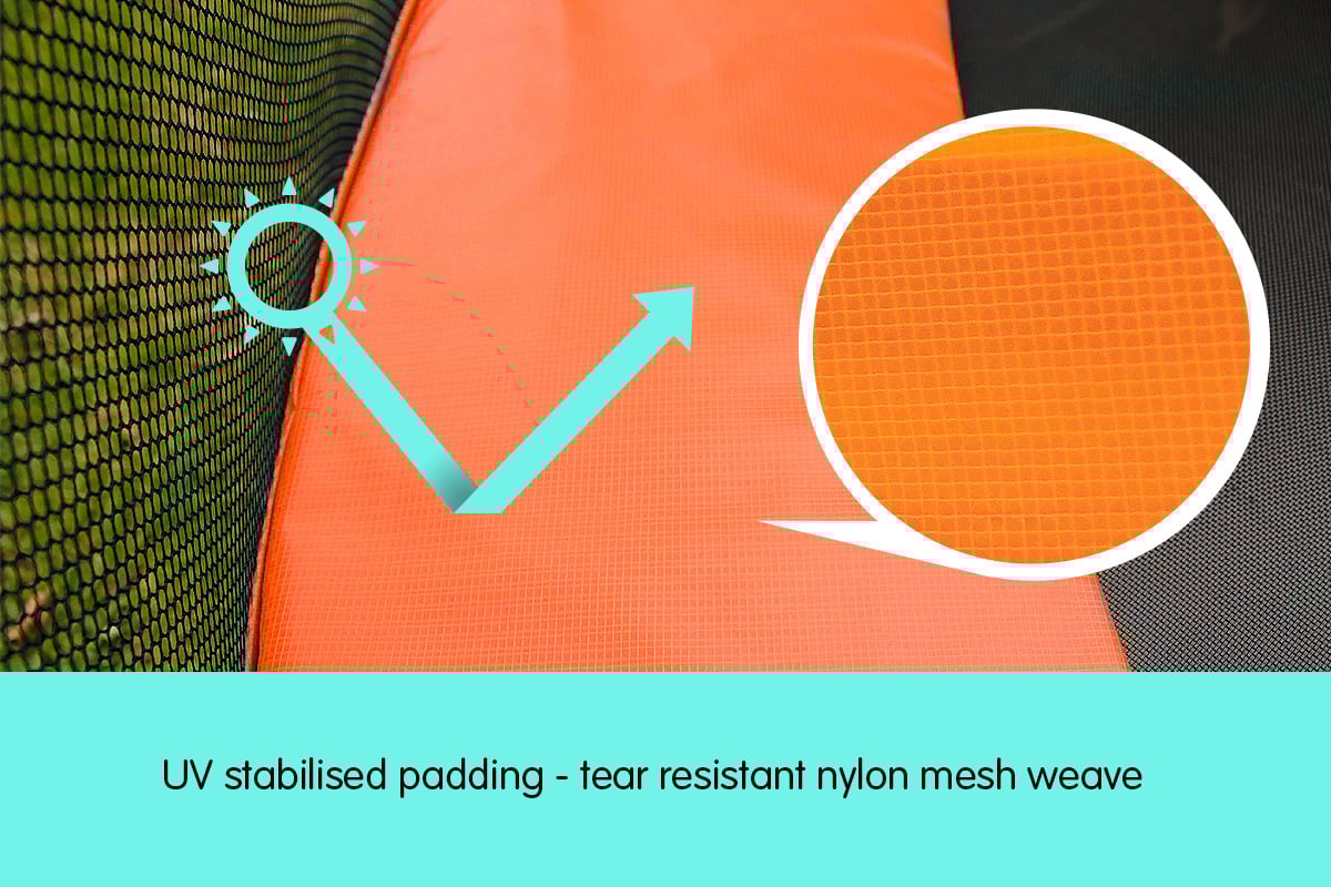 Kahuna 12ft Trampoline Replacement Pad Round - Orange - ShopFrenzy