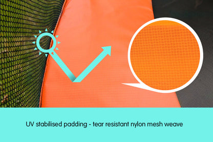 Kahuna 12ft Trampoline Replacement Pad Round - Orange - ShopFrenzy