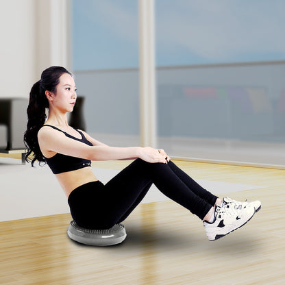 Powertrain Yoga Stability Disc Home Gym Pilates Balance Trainer - Grey - ShopFrenzy