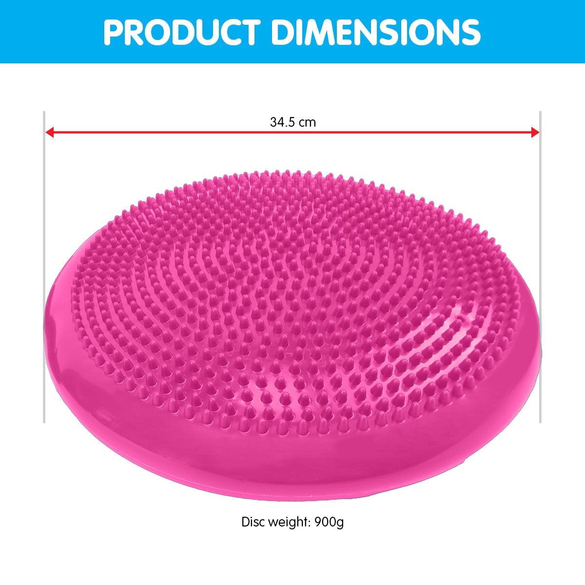 Powertrain Yoga Stability Disc Home Gym Pilates Balance Trainer - Pink - ShopFrenzy