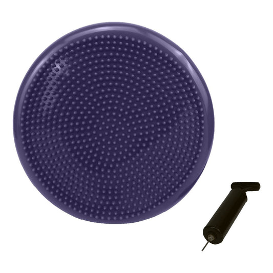 Powertrain Yoga Stability Disc w/ Pump Home Gym Pilate Balance Trainer - Purple - ShopFrenzy
