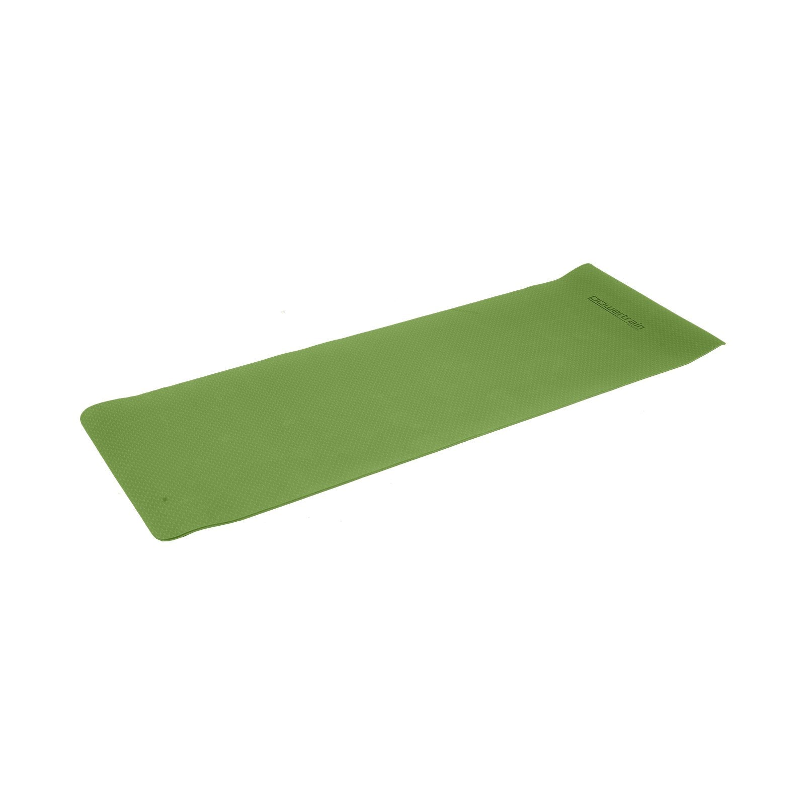 Powertrain Eco-friendly Dual Layer 6mm Yoga Mat | Olive | Non-slip Surface And Carry Strap For Ultimate Comfort And Portability - ShopFrenzy