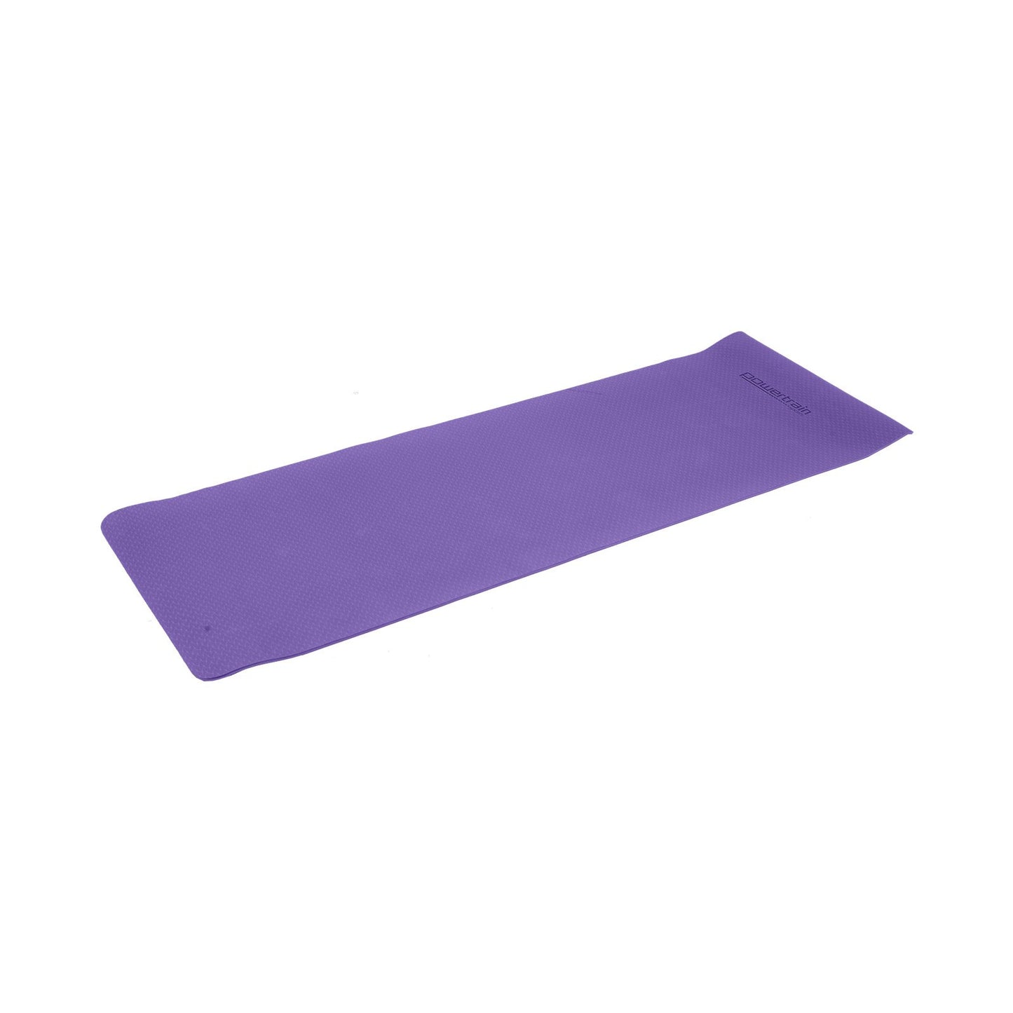 Powertrain Eco-friendly Dual Layer 6mm Yoga Mat | Dark Lavender | Non-slip Surface And Carry Strap For Ultimate Comfort And Portability - ShopFrenzy