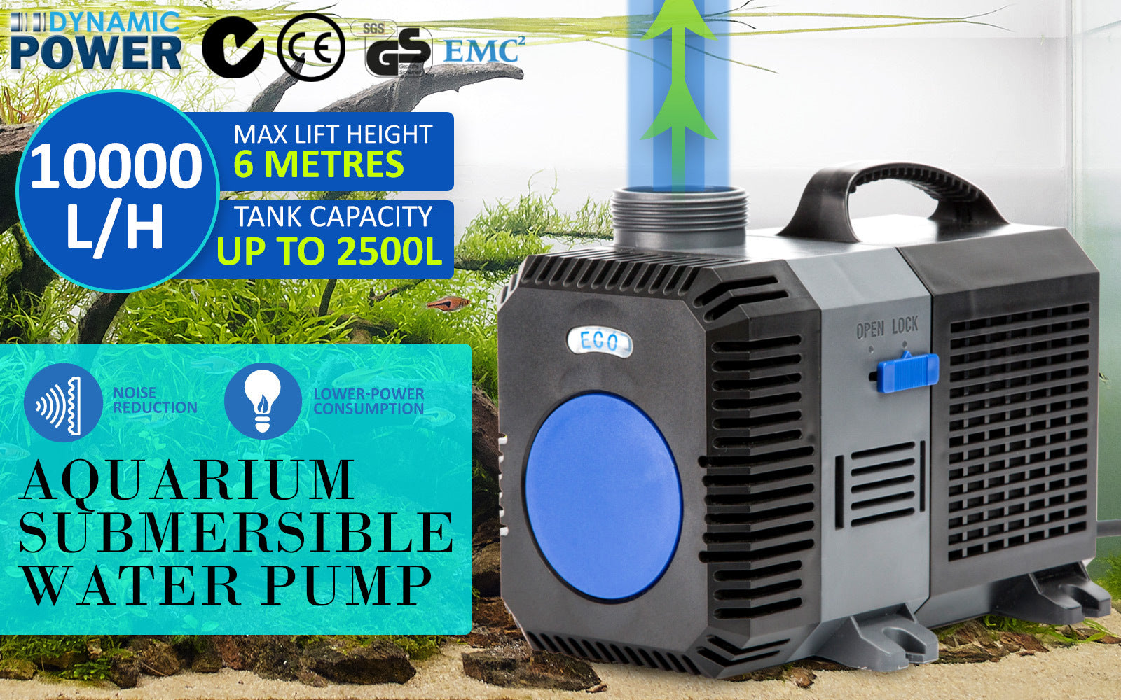 Aquarium Submersible Pond Water Pump 10000L/H - ShopFrenzy