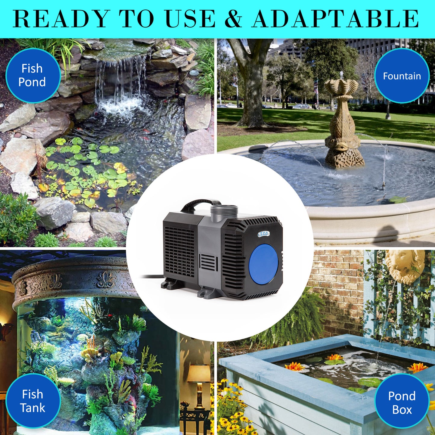 Aquarium Submersible Pond Water Pump 10000L/H - ShopFrenzy