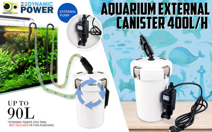 Aquarium External Canister Filter 400L/H - ShopFrenzy