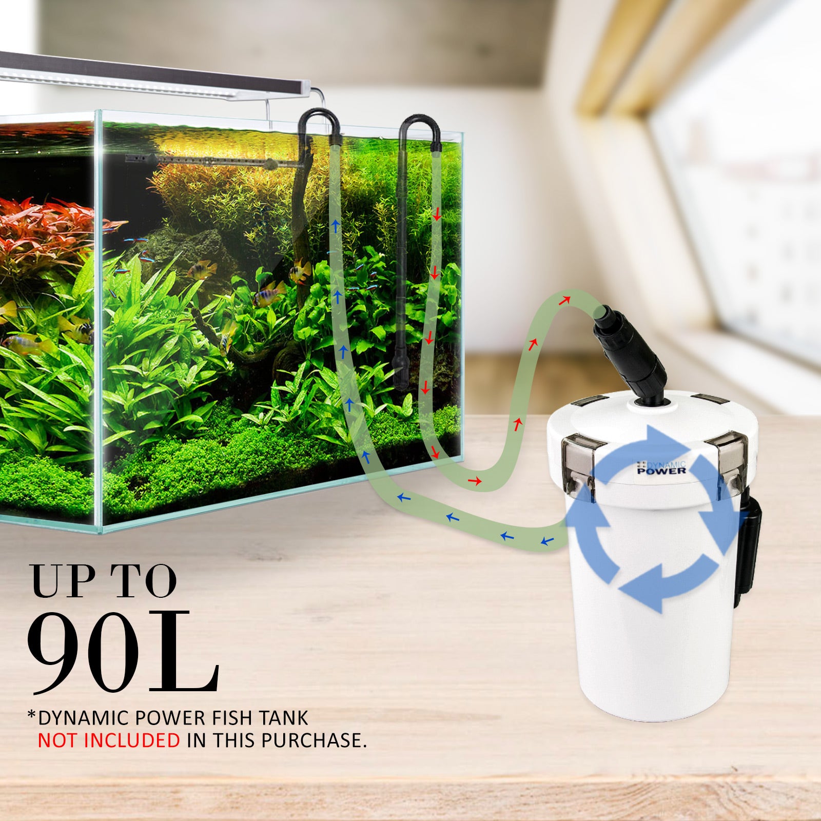 Aquarium External Canister Filter 400L/H - ShopFrenzy