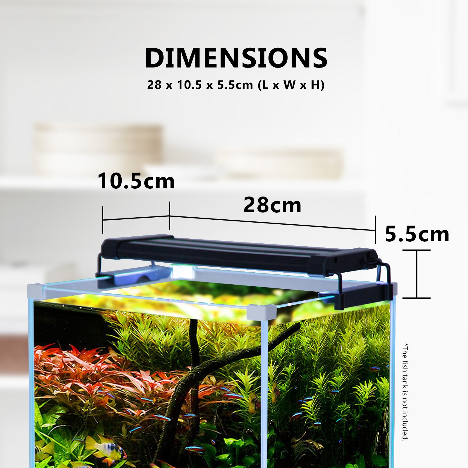 Dynamic Power 2 Set 6W Aquarium Blue White LED Light for Tank 30-50cm - ShopFrenzy