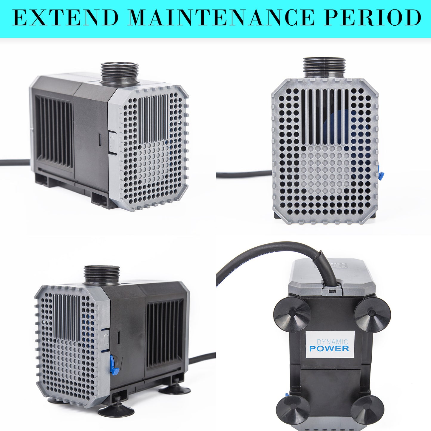 Aquarium Submersible Pond Water Pump 3000L/H 55W 3m - ShopFrenzy