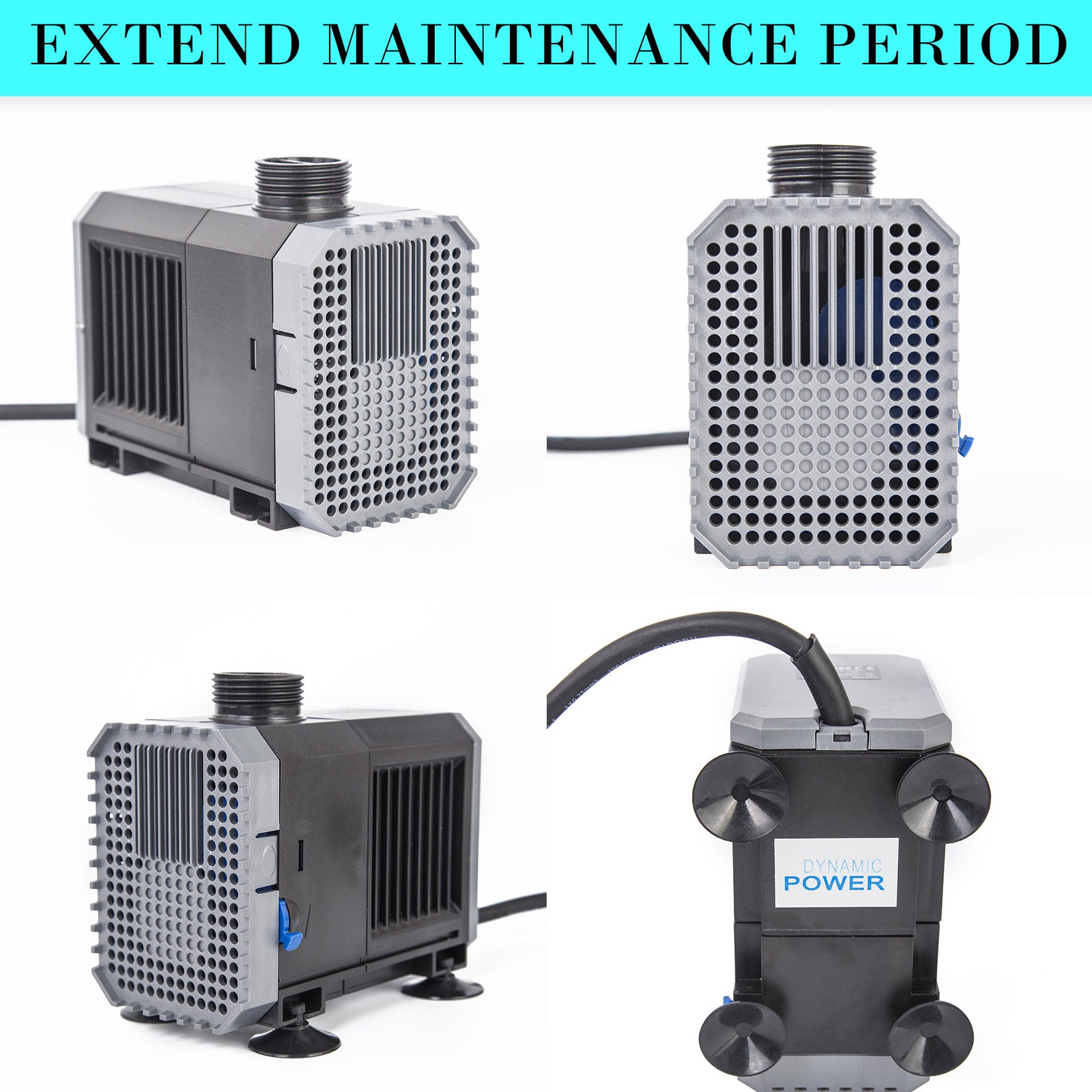Aquarium Submersible Pond Water Pump 3000L/H 55W 3m - ShopFrenzy