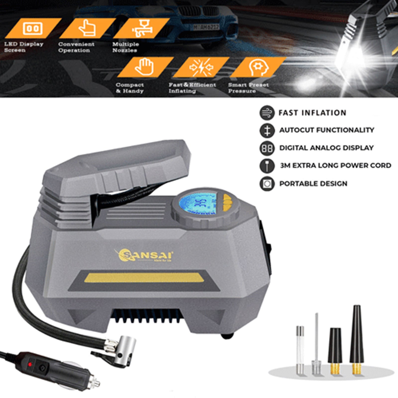 Sansai Portable Air Pump - ShopFrenzy