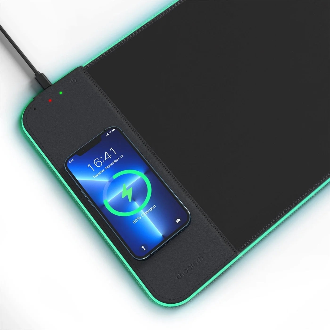 CHOETECH T543-F RGB Illuminated 15W Wireless Charging Mouse Pad - ShopFrenzy