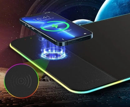 CHOETECH T543-F RGB Illuminated 15W Wireless Charging Mouse Pad - ShopFrenzy