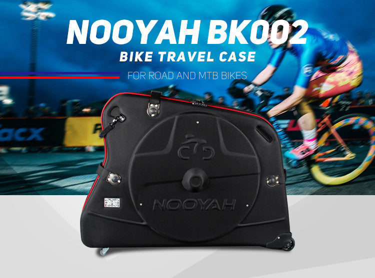 NOOYAH Bike Hard Shell Travel Case EVA Mountain MTB ebike Road Bike 700c Gravel Bike Tourer- BK002 in Black - ShopFrenzy