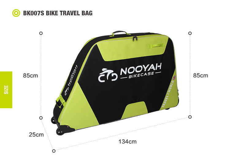 NOOYAH Bike GREY Travel Case Bike Bag Shell EVA Tough material MTB Mountain Bike Road Bike TT 700c Gravel Bike Ebike 29er etc - BK007S - ShopFrenzy
