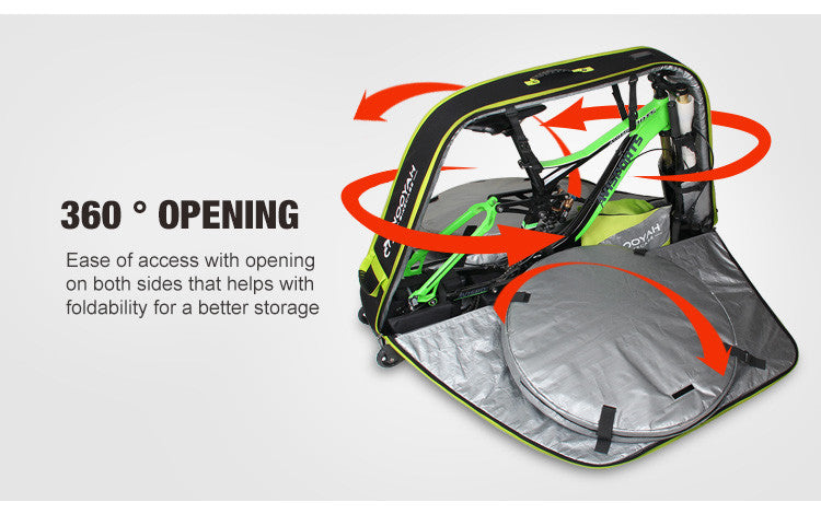 NOOYAH Bike GREY Travel Case Bike Bag Shell EVA Tough material MTB Mountain Bike Road Bike TT 700c Gravel Bike Ebike 29er etc - BK007S - ShopFrenzy