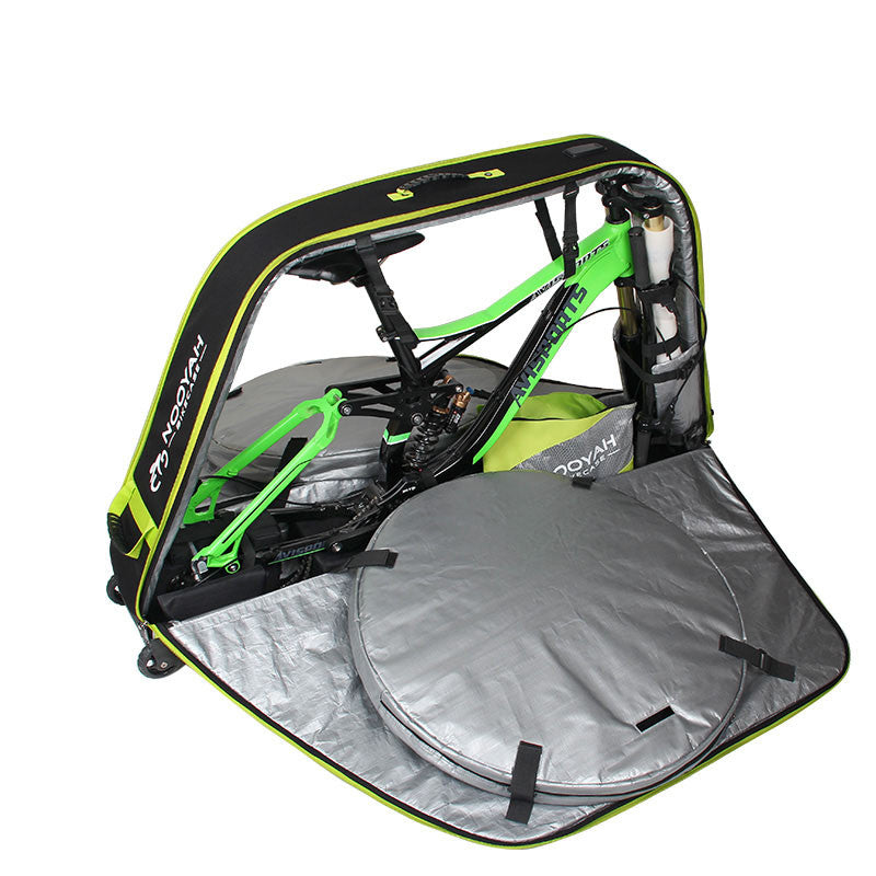 NOOYAH Bike GREY Travel Case Bike Bag Shell EVA Tough material MTB Mountain Bike Road Bike TT 700c Gravel Bike Ebike 29er etc - BK007S - ShopFrenzy