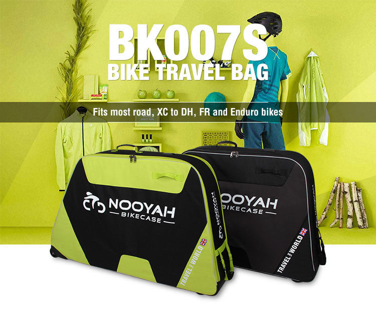 NOOYAH Bike GREY Travel Case Bike Bag Shell EVA Tough material MTB Mountain Bike Road Bike TT 700c Gravel Bike Ebike 29er etc - BK007S - ShopFrenzy