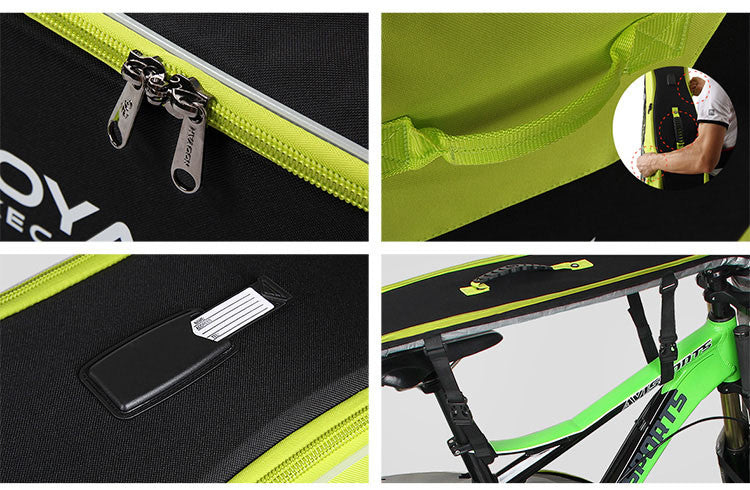 NOOYAH Bike GREY Travel Case Bike Bag Shell EVA Tough material MTB Mountain Bike Road Bike TT 700c Gravel Bike Ebike 29er etc - BK007S - ShopFrenzy
