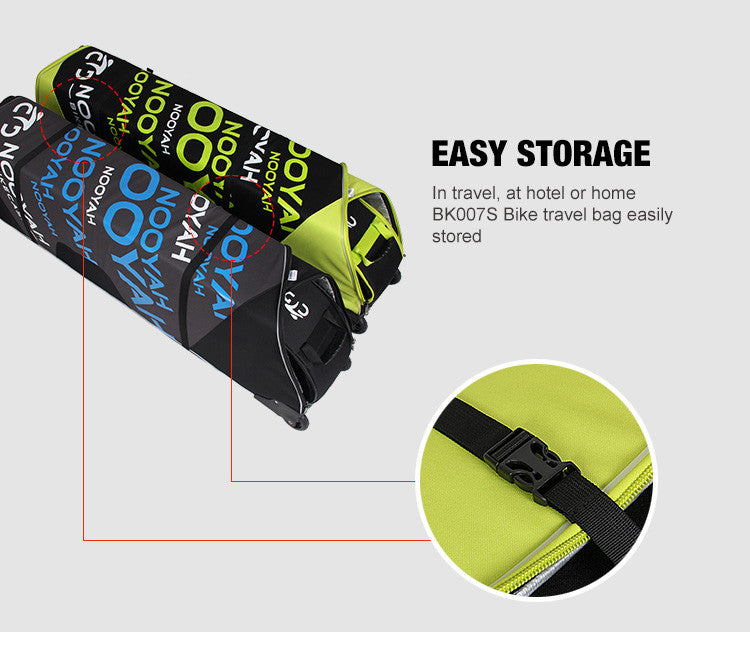 NOOYAH Bike GREY Travel Case Bike Bag Shell EVA Tough material MTB Mountain Bike Road Bike TT 700c Gravel Bike Ebike 29er etc - BK007S - ShopFrenzy