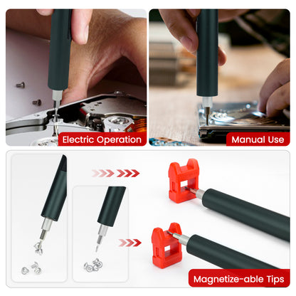 KAIWEETS Mini Electric Screwdriver, 137 in 1 Electric Precision Screwdriver - ShopFrenzy