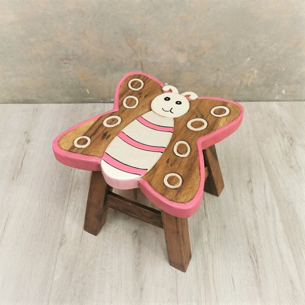 Kids Wooden Stool Butterfly - ShopFrenzy