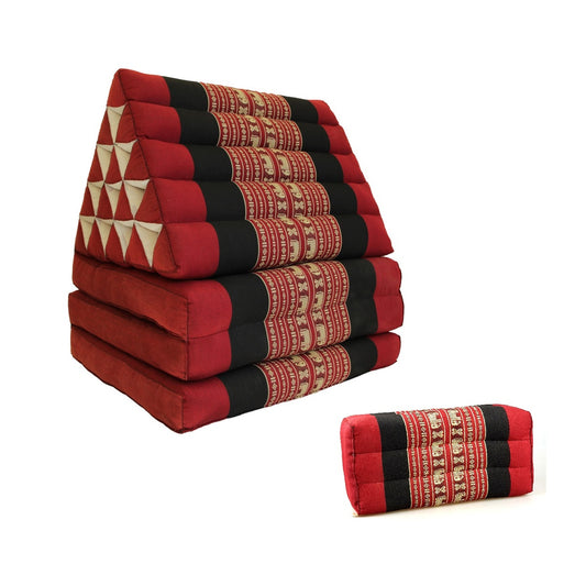 Jumbo Thai Triangle Pillow THREE FOLDS R-Ele + Arm/Leg Rest Block - ShopFrenzy