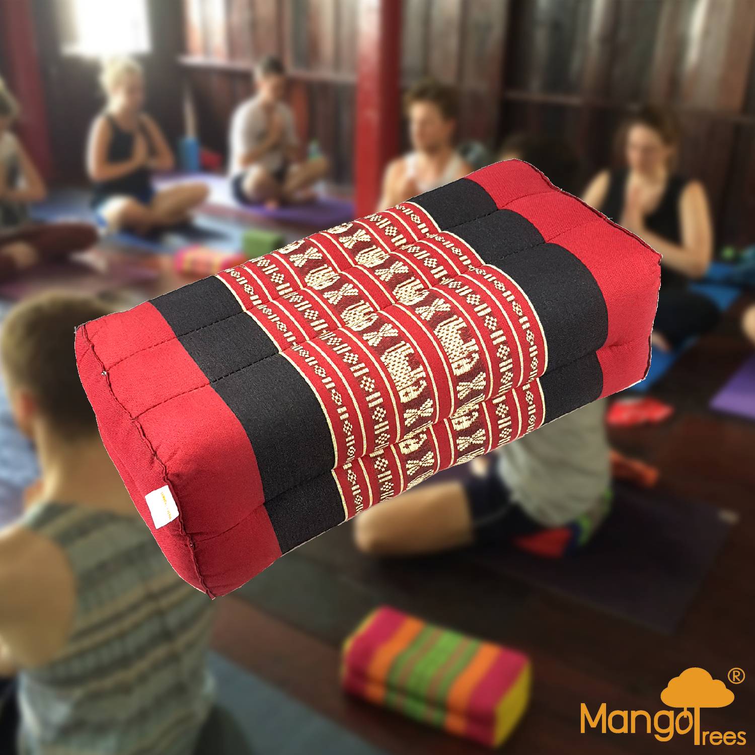 Yoga Block Meditation Cushion RedEle - ShopFrenzy