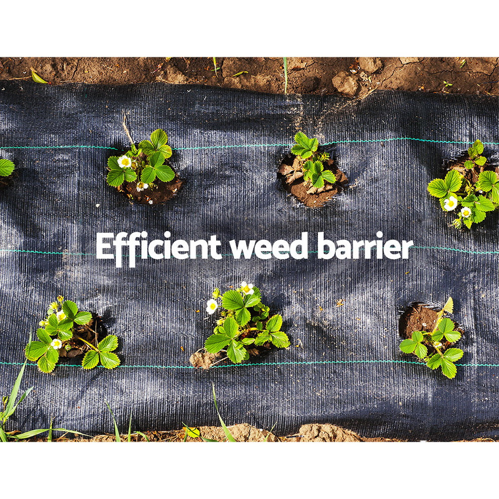 Instahut 0.915x50m Weed Mat Weedmat Control Plant - ShopFrenzy