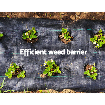 Instahut 0.915x50m Weed Mat Weedmat Control Plant - ShopFrenzy