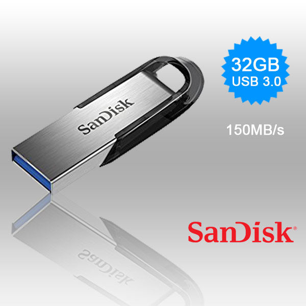 SANDISK 32GB CZ73 ULTRA FLAIR USB 3.0 FLASH DRIVE upto 150MB/s - ShopFrenzy